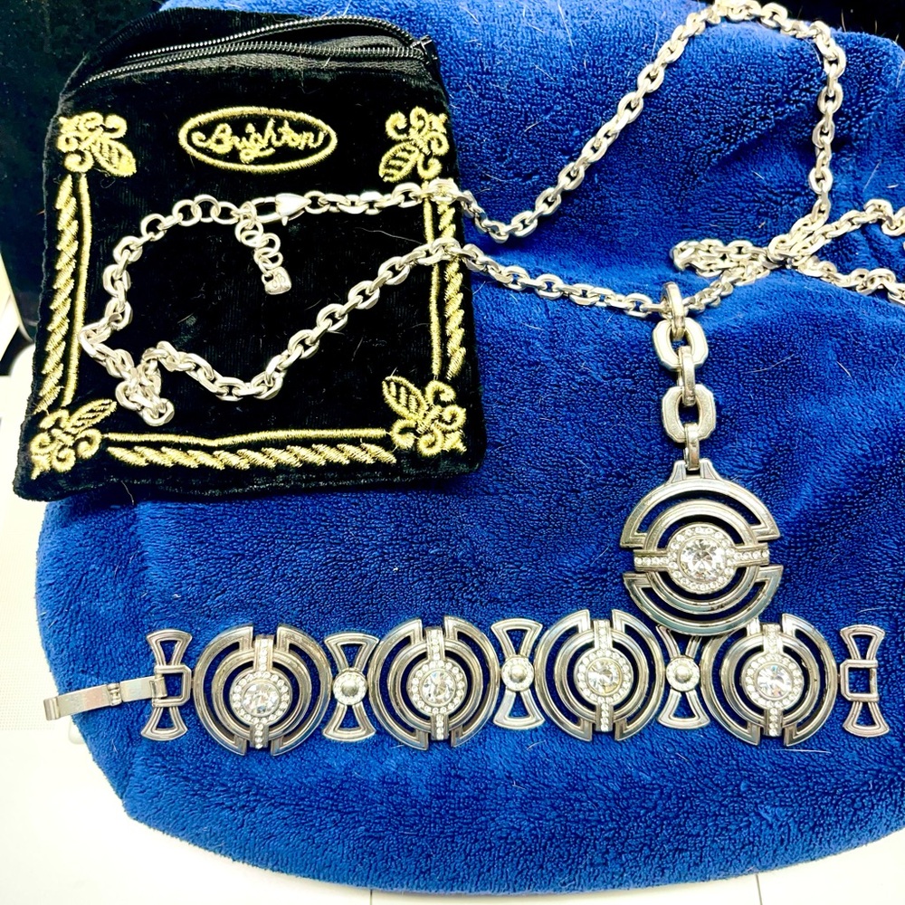 Collectors Vintage 90s Brighton Gran Prix Set w Swarovski Crystals